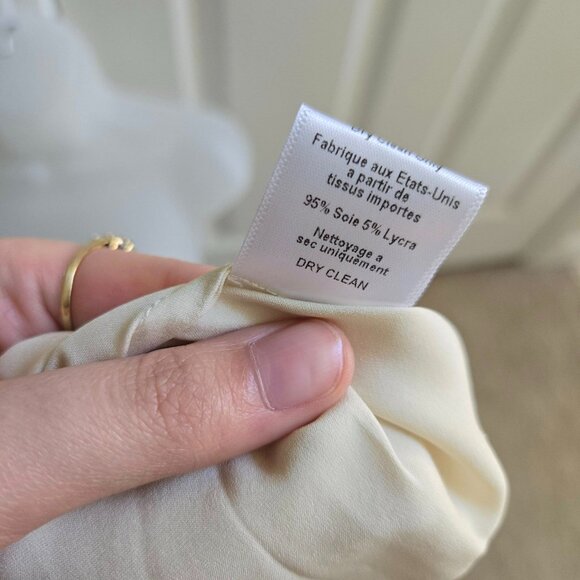 SABLYN Vincent B Slim Fit Button Down Top in Gardenia Size XS - Picture 12 of 14